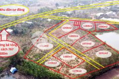 Đất riêng từng sào gần tt.vĩnh an và kcn sông mây
