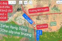 Bán lô đất 11293m2 ngay tuyến đường đi sân bay phan thiết, cách safari 600m, liên hệ 0937251240