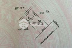 Bán lô đất đối diện cổng chợ đức ninh, 8 x 17m, đông nam, giá tốt để đầu tư