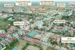 Đất đấu giá thị trấn vương, tiên lữ, hưng yên, sổ đỏ từng lô