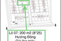 1 lô duy nhất hướng đông mb31 lô tt. hậu lộc thanh hoá. giá hơn 900 tr. đã có sổ