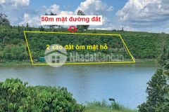 Ban nhanh 2 xao đât măt hô gia re cach qlo 20 chi 2km