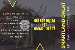Cần bán lô đất biệt thự nghỉ dưỡng p7, tp đà lạt