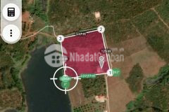 1.57 ha có 114m giáp hồ lớn, 122 m đường bê tông, giá chỉ 1.75 tỷ, nguồn thu tốt.