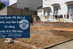 Hạ giá 300 triệu bán ngay lô đất vạn hạnh, p8, đà lạt 144m2