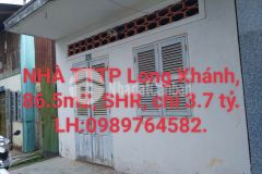 Nhà 86,5m2 ngay tttp long khánh, shr, chỉ 3.7 tỷ. lh0989764582.