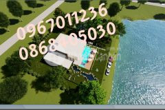 Mua ngay 2000m2 đất nghỉ dưỡng view hồ đã có thiết kế 3d, trung tâm thị trấn thanh hà