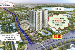 Bcons plaza liền kề thủ đức căn 2pn chỉ 1tỷ5 mặt tiền đường 32m về bến xe miền đông mới