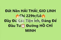 Khu phân lô cồn tiên hải thái, gio linh