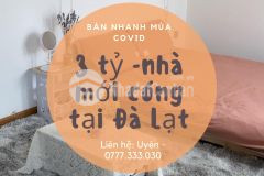 3 tỷ dọn vali vô ở ngay nhà mới toanh đường nam hồ, đà lạt