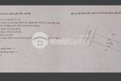 Chính chủ bán 90m2 đất tại khu đô thị đồng lẻ, phường dữu lâu, việt trì, phú thọ.