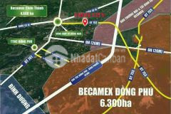 Bán gấp đất giá rẻ mặt tiền đường rộng 29m gần kcn becamex 6300ha đồng phú