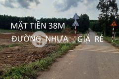 Bán 4 sào đất cách sân bay long thành 12km. 1 mặt tiền đường nhựa 38m 1 mt đất 110m