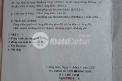 Chính chủ cần bán 22000 m2 đất có 400 m2 đất ở lâu dài, gần đường quốc lộ 15 a