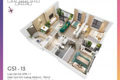 Bán căn hộ cao cấp vinhomes smart city, 2 ngủ, full tiện ích