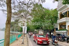 280 triệum2 mặt phố nguyễn đình thi, tây hồ 152m2 view hồ kinh doanh 2 vỉa hè