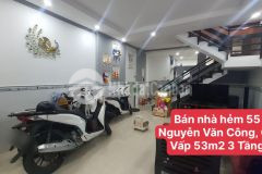 Bán nhà hẻm 55 nguyễn văn công, gò vấp 53m2 3 tầng 0901610789 thắng