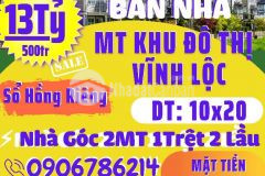 Biệt thự góc 2mt khu đô thị vĩnh lộc bình tân