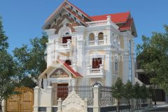 Bán biệt thự 4 tầng, 227m2 lô góc, kiến trúc cổ điển, vạn phúc hà đông, 40tỷ