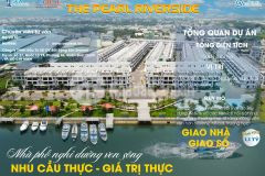 Tt 1.1 ty nhân ngay nha phô ven sông the pearl riverside 1 trêt, 2 lâu, sân thương, shr