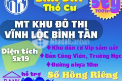 Bán đất khu đô thị vĩnh lộc p.bhh b quận bình tân