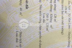 Cần bán gấp mảnh đất trục chính làng du nội. dt 126m2 vuông vắn, đường 2 ôtô tránh nhau