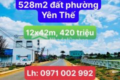 Bán đất phường yên thế 528m2 giá rẻ 35 triệum