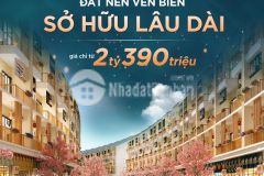 Đất nền biển sổ đỏ lâu dài, hỗ trợ vay ngân hàng, thanh toán chỉ 600 triệu, chiết khấu 10