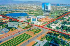 Nhà phố liền kề hacom mall ngay quảng trường 164 view hồ sinh thái