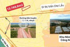 Bán lô đất bình thuận 13748m2 gần safari 3300 ha rạng đông, chỉ 95 nghìnm2. lh tôi có zalo