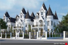Biệt thự nhà phố cổ dương đông anh lâu đài tân cổ điển pháp