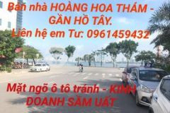 Bán nhà mặt tiền hoàng hoa thám, 45m, 5 tầng, 11 tỷ ctl.