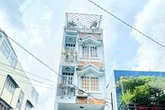 Bán nhà đinh bộ lĩnh, bình thạnh, giá rẻ, 5 tầng 50m2 hẻm 9m 8pn, cách một căn ra mặt tiền