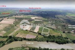 Bán lô đất 4500m2 view sông lũy, 3 mặt tiền đường hiện hữu, ngay khu canh tác thanh long.