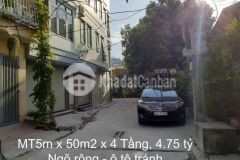 Cực hot bán nhà thạch bàn, ngõ rộng ô tô tránh, mt 5m x 50m2 x 4 tầng, 4.75 tỷ