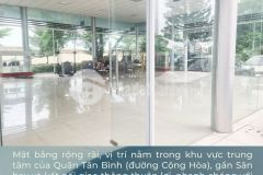 Cho thuê mặt bằng 180m2 mặt tiền 20 cộng hòa p12 q tân bình