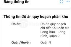 Đất 2 mặt tiền đường 4 và 5b phước thiện, long thạnh mỹ, quận 9, dt 240m255tr tl