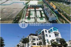 Bán nhà 4 tầng 2 mặt tiền kcn yên phong, tp bắc ninh