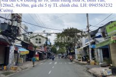 Nhà bán đường số 16, bình tân, 120m2, c4, 4x30, giá chỉ 5tỷ tl.