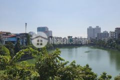 Bán nhà view hồ phương mai dt 125m2 mt9m hợp tòa nhà 8tầng t.máy, ô tô tránh kd vp vỉa hè.