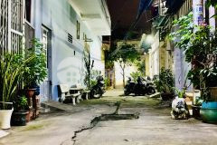 Hẻm xe tải thông, lương thế vinh, 75m2, sát mặt tiền, 5 phòng cho thuê