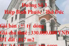 Biệt thự vườn hai mặt tiền đường số 3, phường hiệp bình phước, quận thủ đức