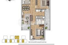 Bán căn hộ amber riverside, times city, 3 pn, 2 wc, 78m2, giá 2.85 tỷ, 0867195893