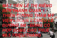 Bán nhà mặt tiền lê thị riêng bến thành quận 1 56m2 giá chỉ 32 tỷ