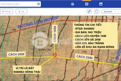 Duy nhất 1 sổ ngay khu dự án rạng đông giá chỉ 100km2