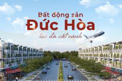 Shophouse mặt tiền thương mại đường 32, thị trấn hậu nghĩa, đức hòa, long an của mik group, sổ hồng