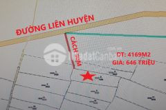 Đất hồng thái cách liên huyện 80m giá 646 triệu4169m2 sổ đỏ sẵn