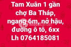 Bán đất tam xuân 1 núi thành gần chợ ba tháp