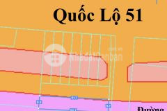 Bán gấp mảnh đất mặt tiền ql51 với 51m mặt tiền. dt 503m2 có 100m2 thổ cư