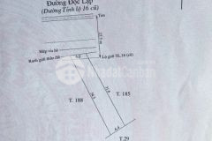 Lô đất măt tiền đường độc lập tt tứ hạ